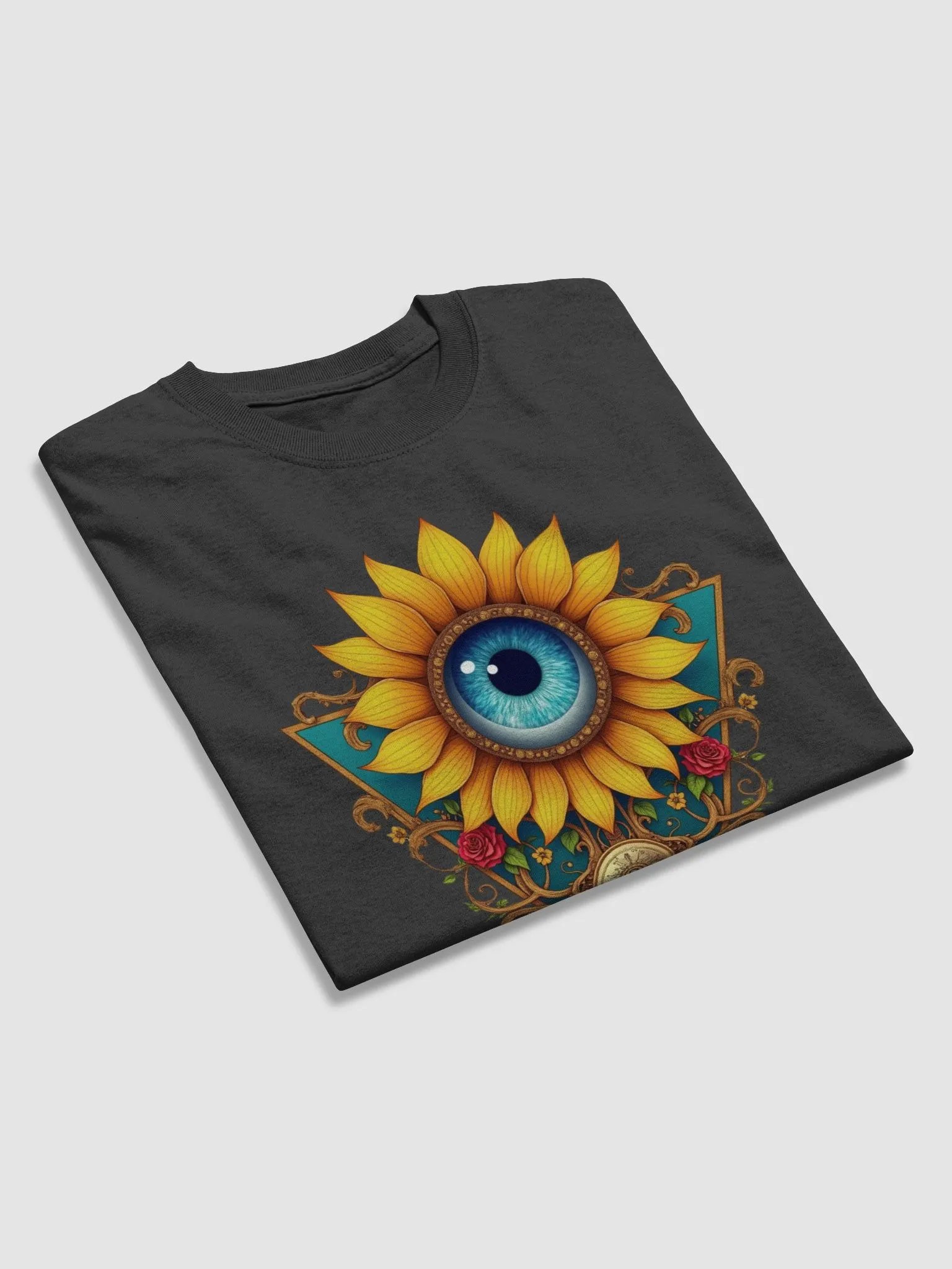 Sunflower Third Eye Design - Mystical Floral Art product image (3)