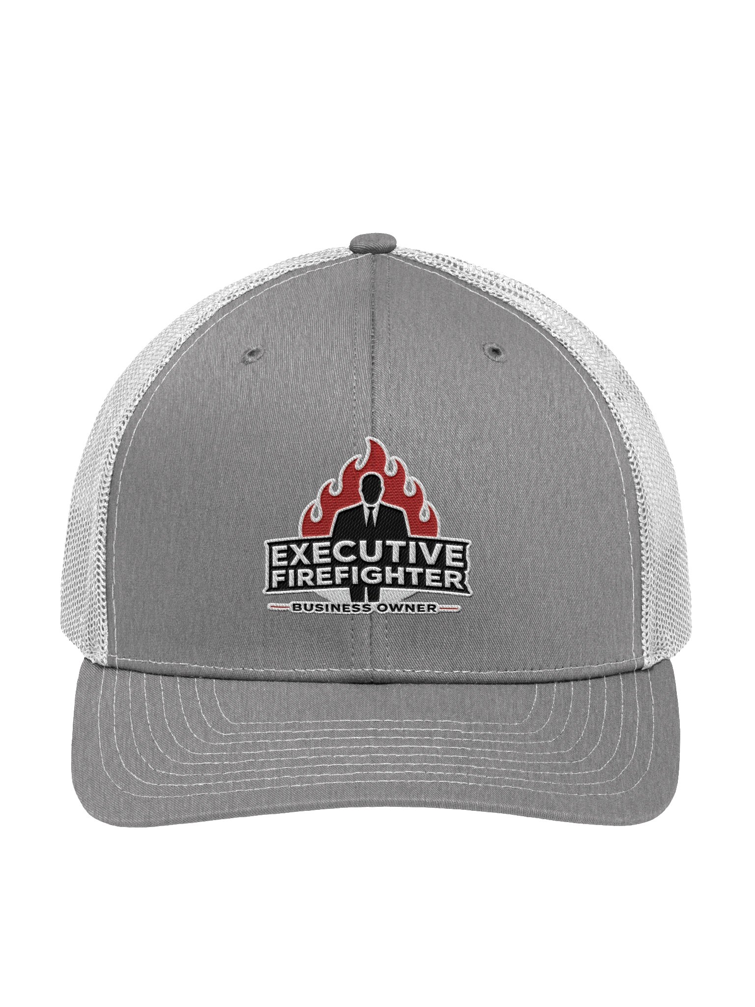 Executive Firefighter Hat - Grey/White product image (1)