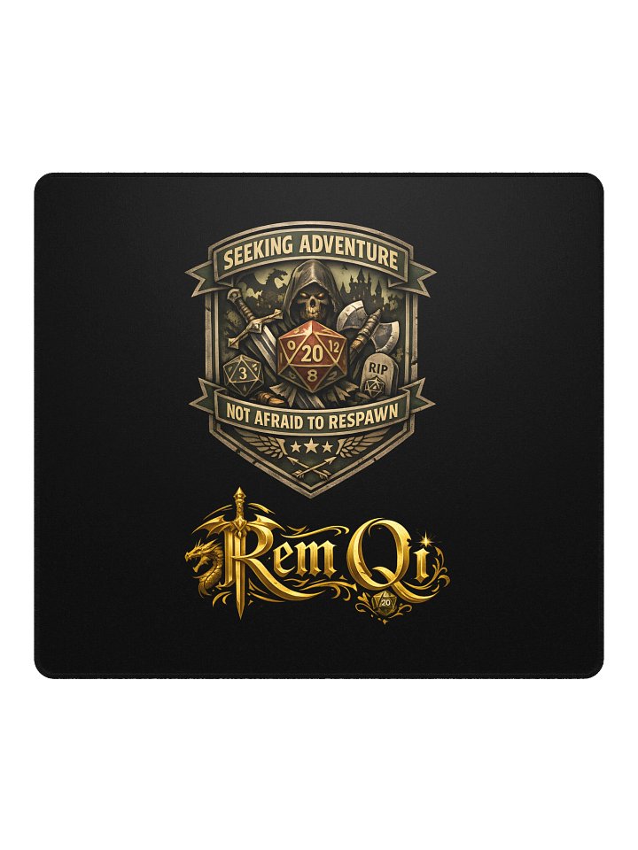 RemQi's Daily Quest Mousepad: Humble Warrior Crest Edition product image (2)