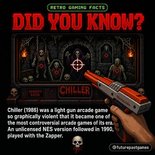 Some arcade games were designed to shock. This one succeeded. 💀

Chiller (1986) was a light gun shooter set in a torture cham...