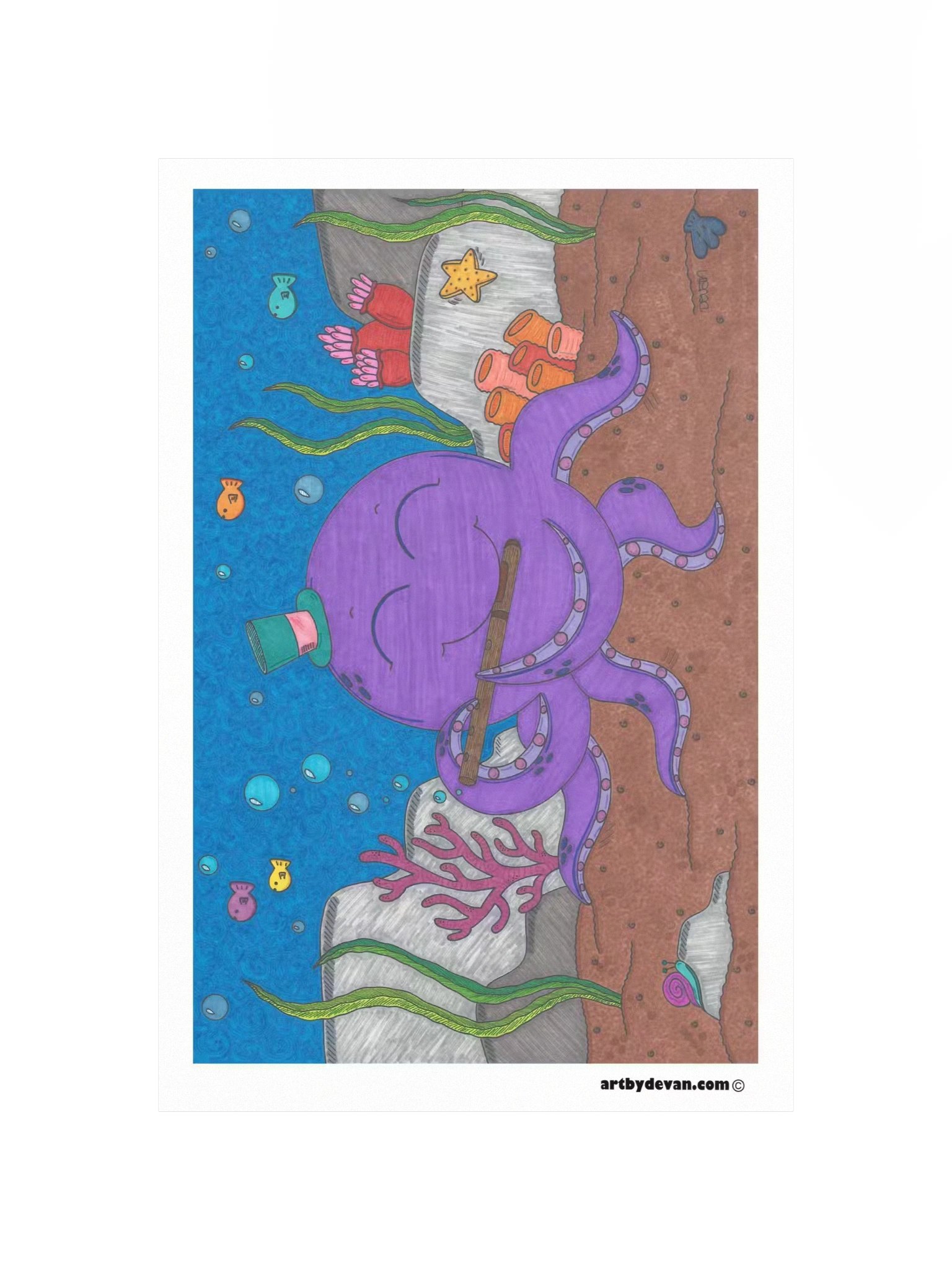 Art Print: Tentacle Tidal Tunes product image (4)