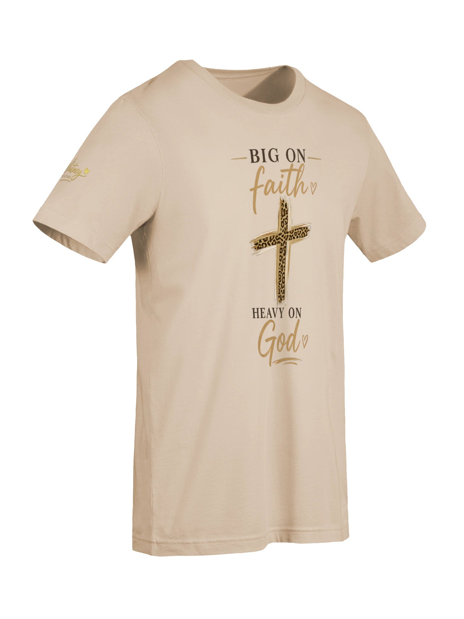 Big on Faith, Heavy on God Christian Bella+Canvas Tee product image (32)