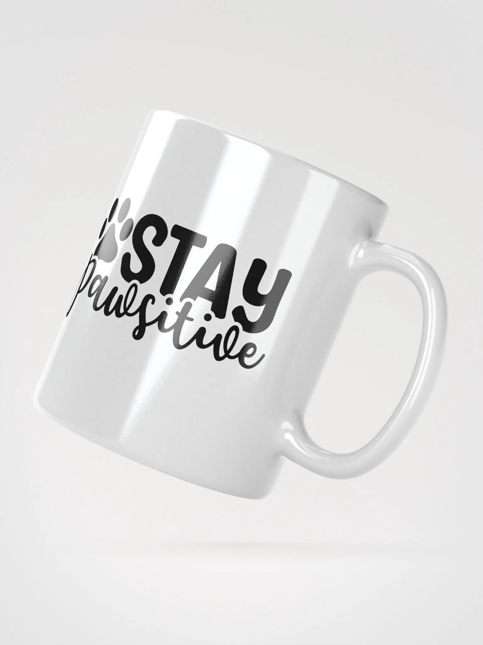 Stay Pawsitive Glossy Mug product image (4)