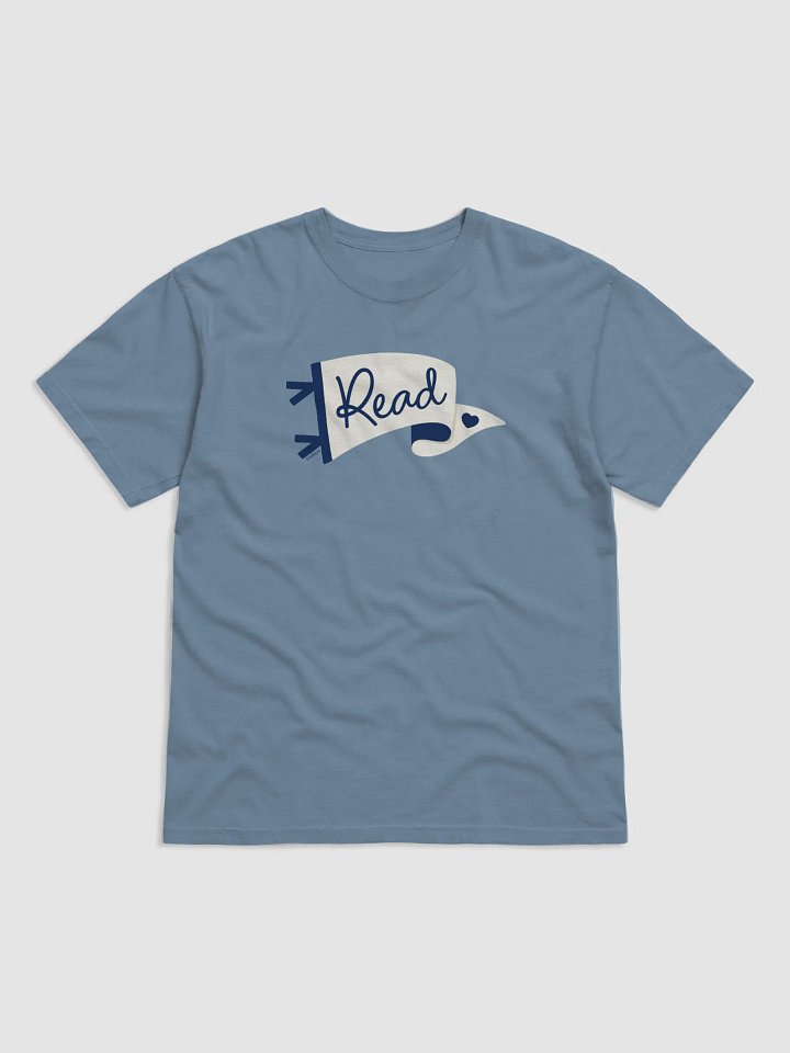 Go Team...Read! White Pennant Heavyweight T-Shirt product image (1)