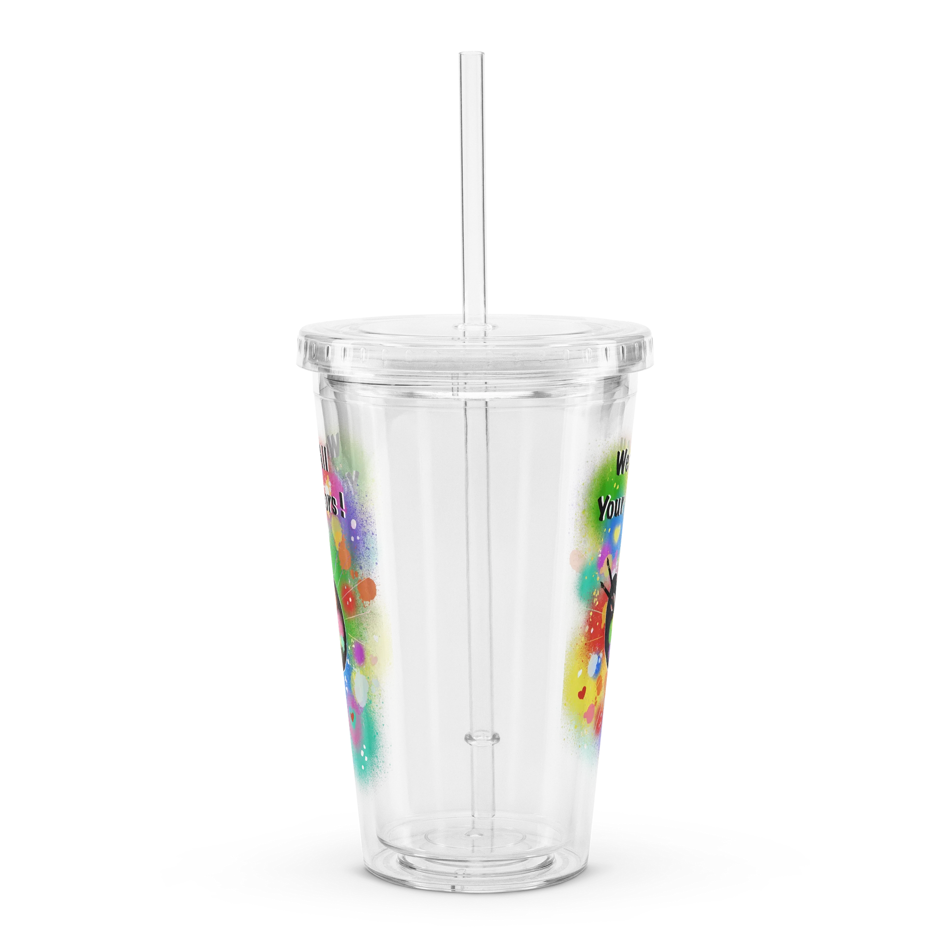 Clear 16 oz Tumbler 'Pride Colors' product image (3)