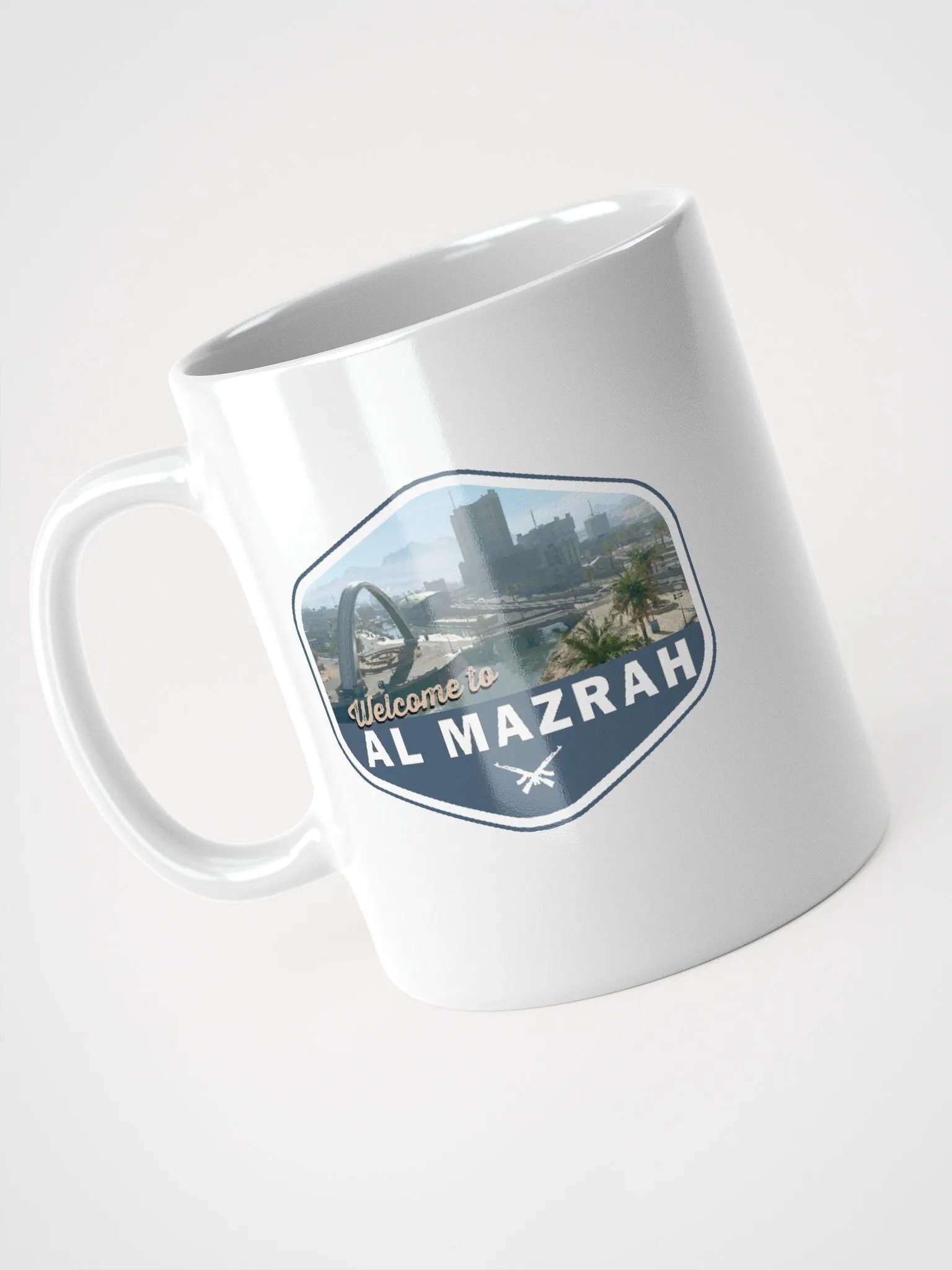 Welcome to Al Mazrah Mug, White product image (3)