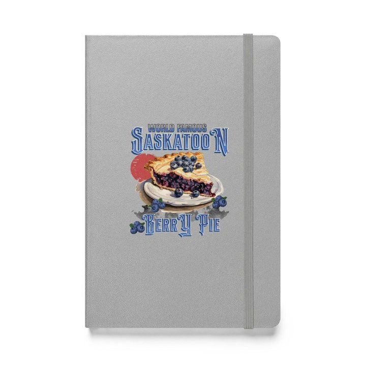 Saskatoon Berry Pie Hardcover Notebook product image (1)