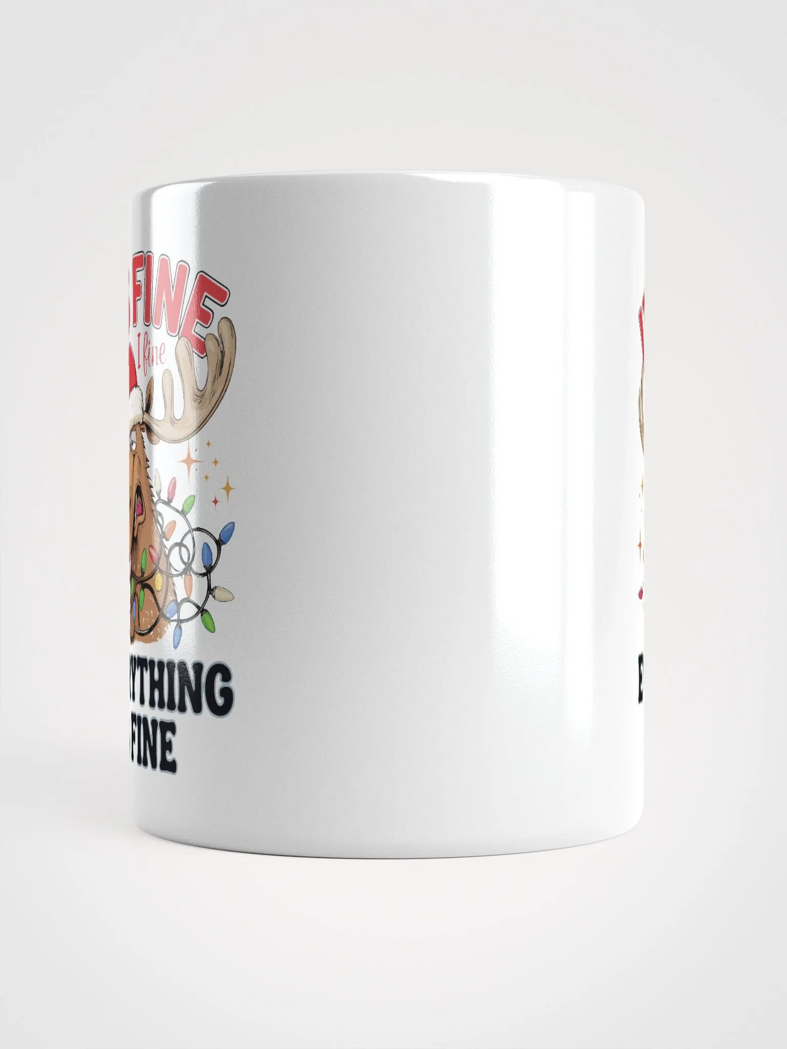 Festive Moose 'It's Fine' Mug product image (5)