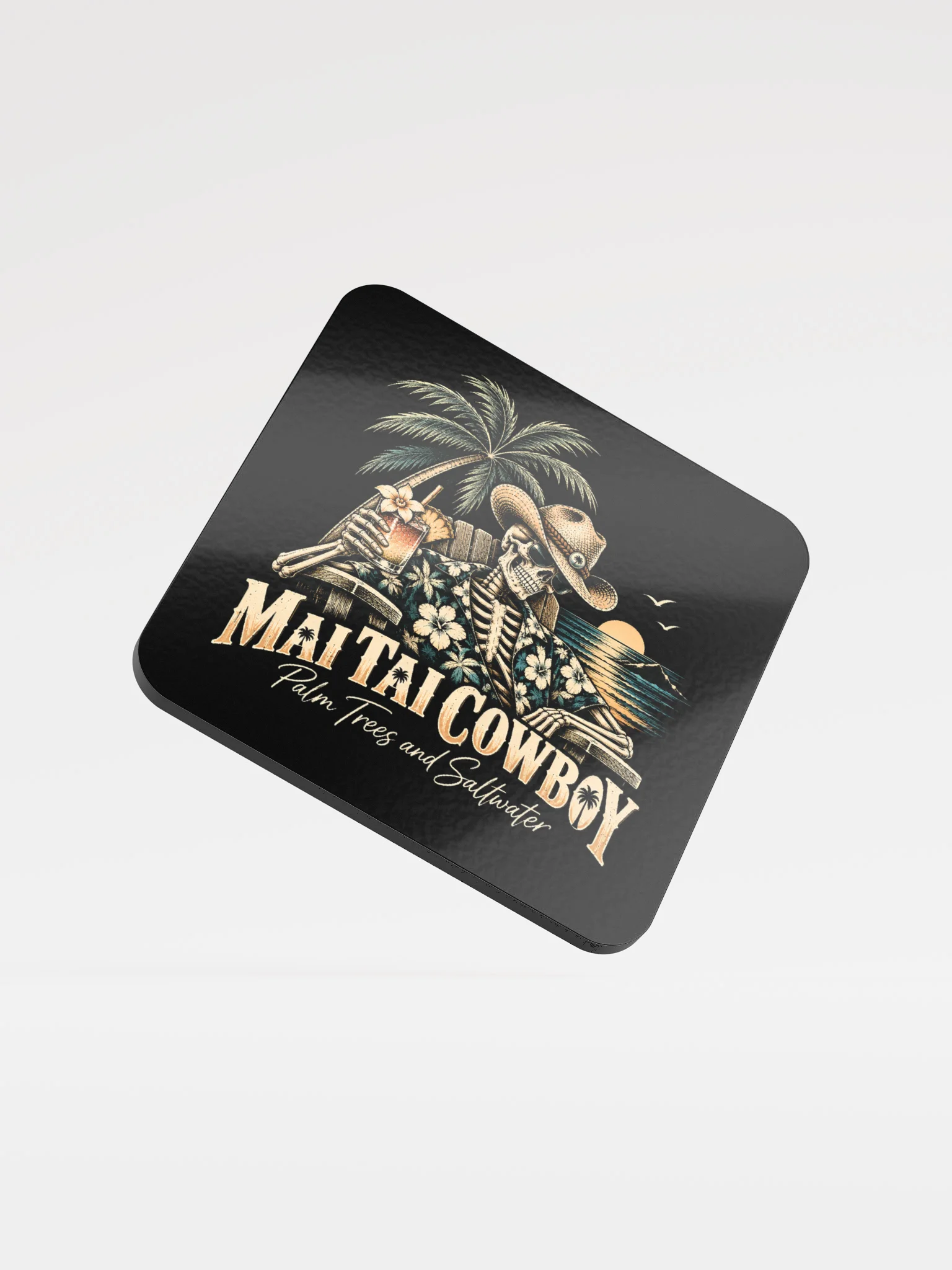 Mia Tai Cowboy Tropical Skeleton Coaster product image (1)