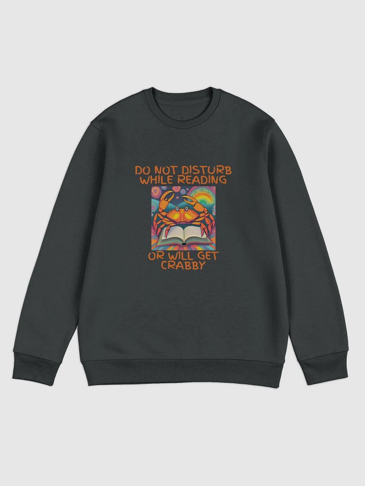 Do Not Disturb While Reading Crab Unisex Sweatshirt product image (3)