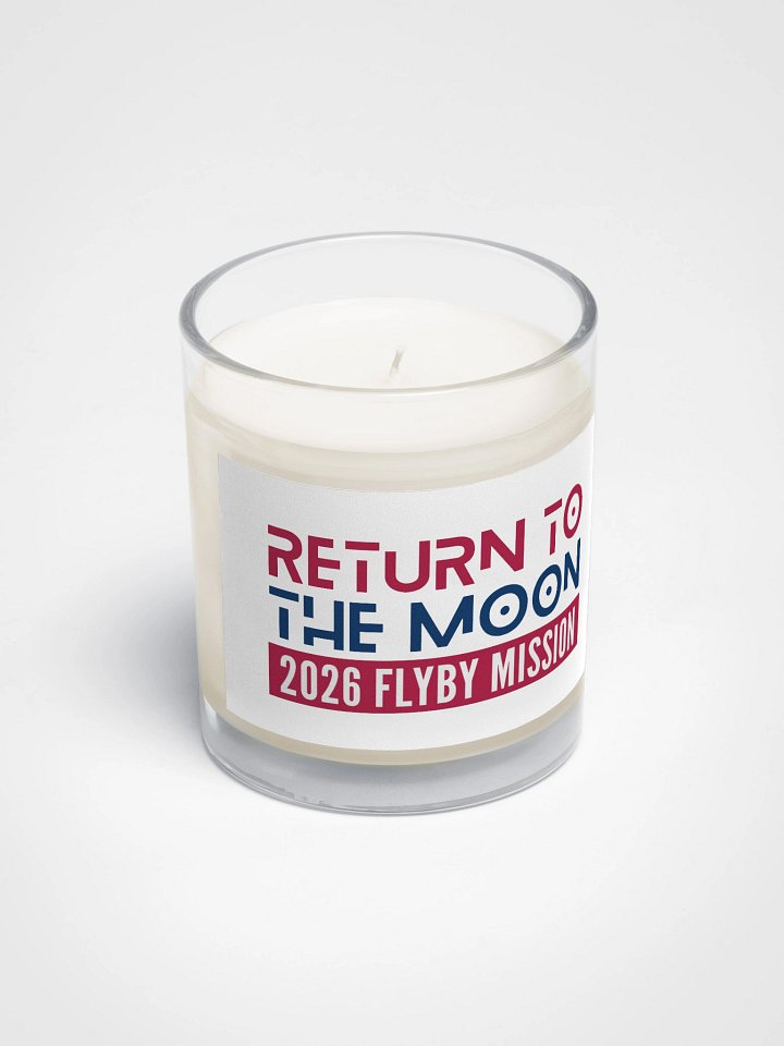 Mission to the Moon Candle April 1 2026, Space Themed Soy Wax Candle, USA Astronaut Gift product image (2)
