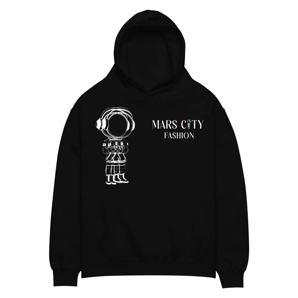 MARS CITY Astronaut Outline Double Logo Hoodie Exclusive product image (2)