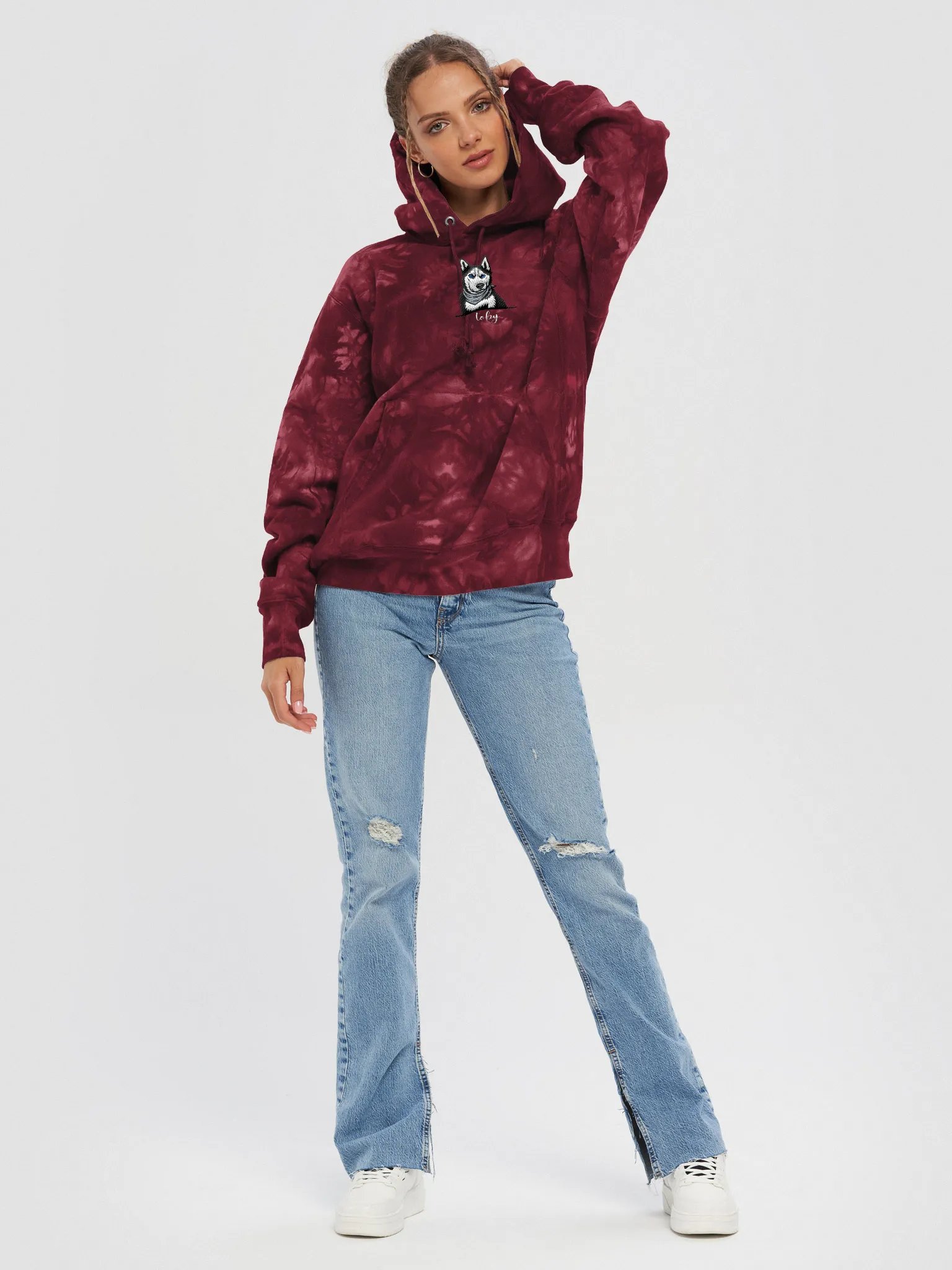 CHAMPION TIE-DYE HOODIE / EMBROIDERED product image (6)