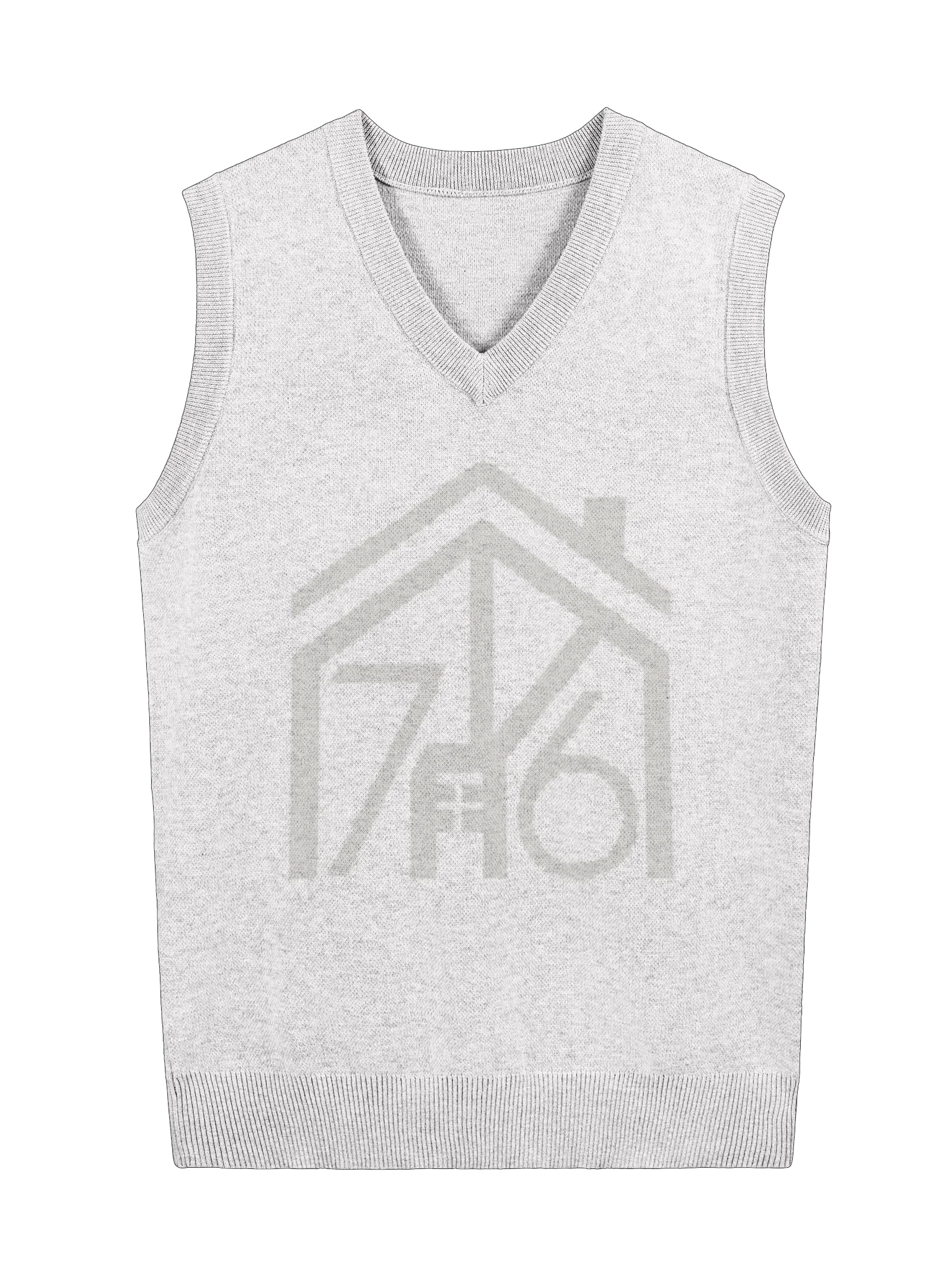 House 746 Luxury Knit Vest - White product image (1)