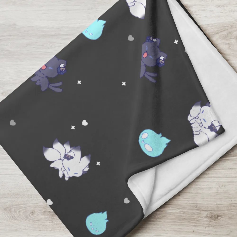meiya, meinya & wisps blanket (black) product image (5)