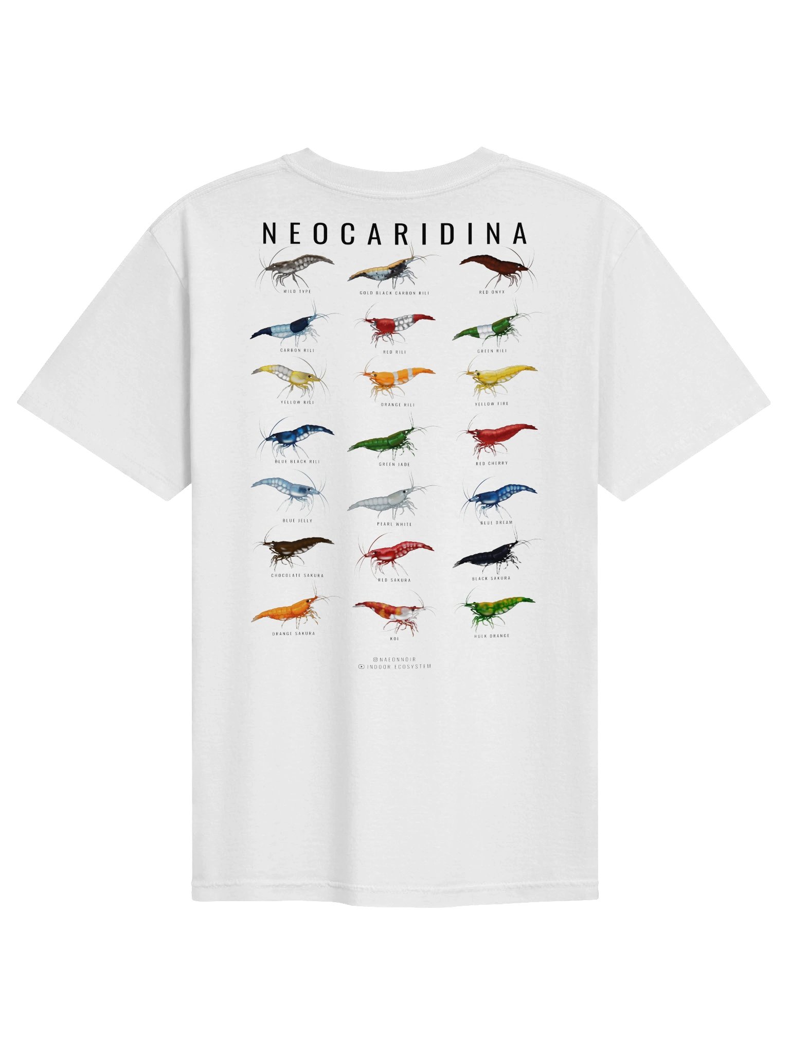 NEOCARIDINA SHRIMP SPECIES T-SHIRT product image (2)