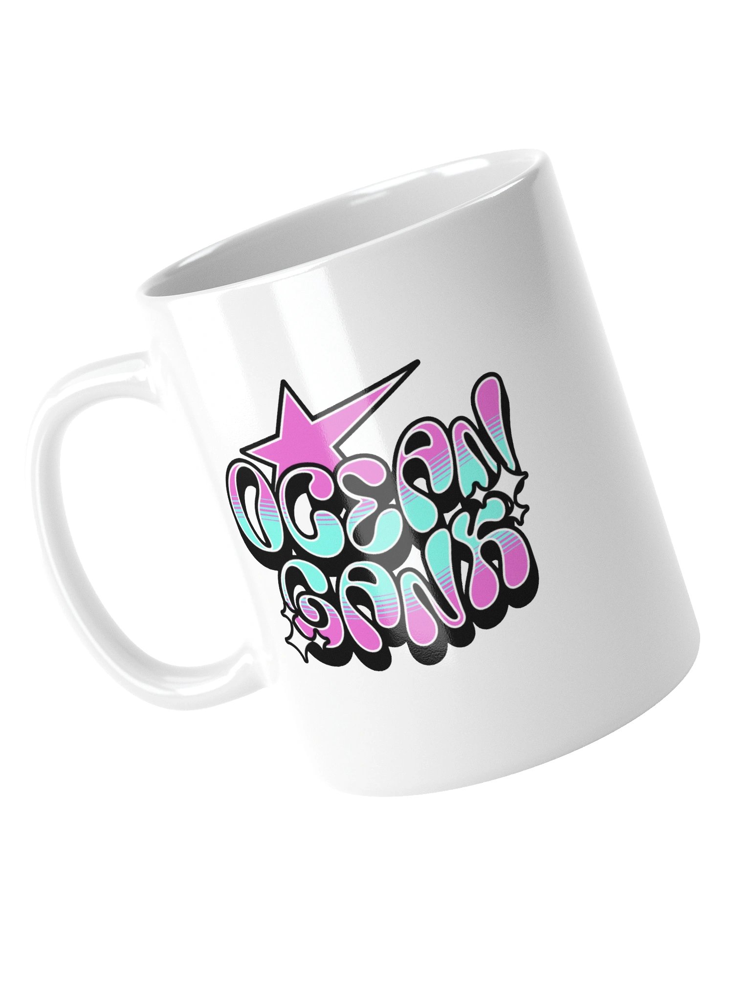 Ocean Gank Vibes Ceramic Coffee Mug Y2K Urban Typography product image (4)