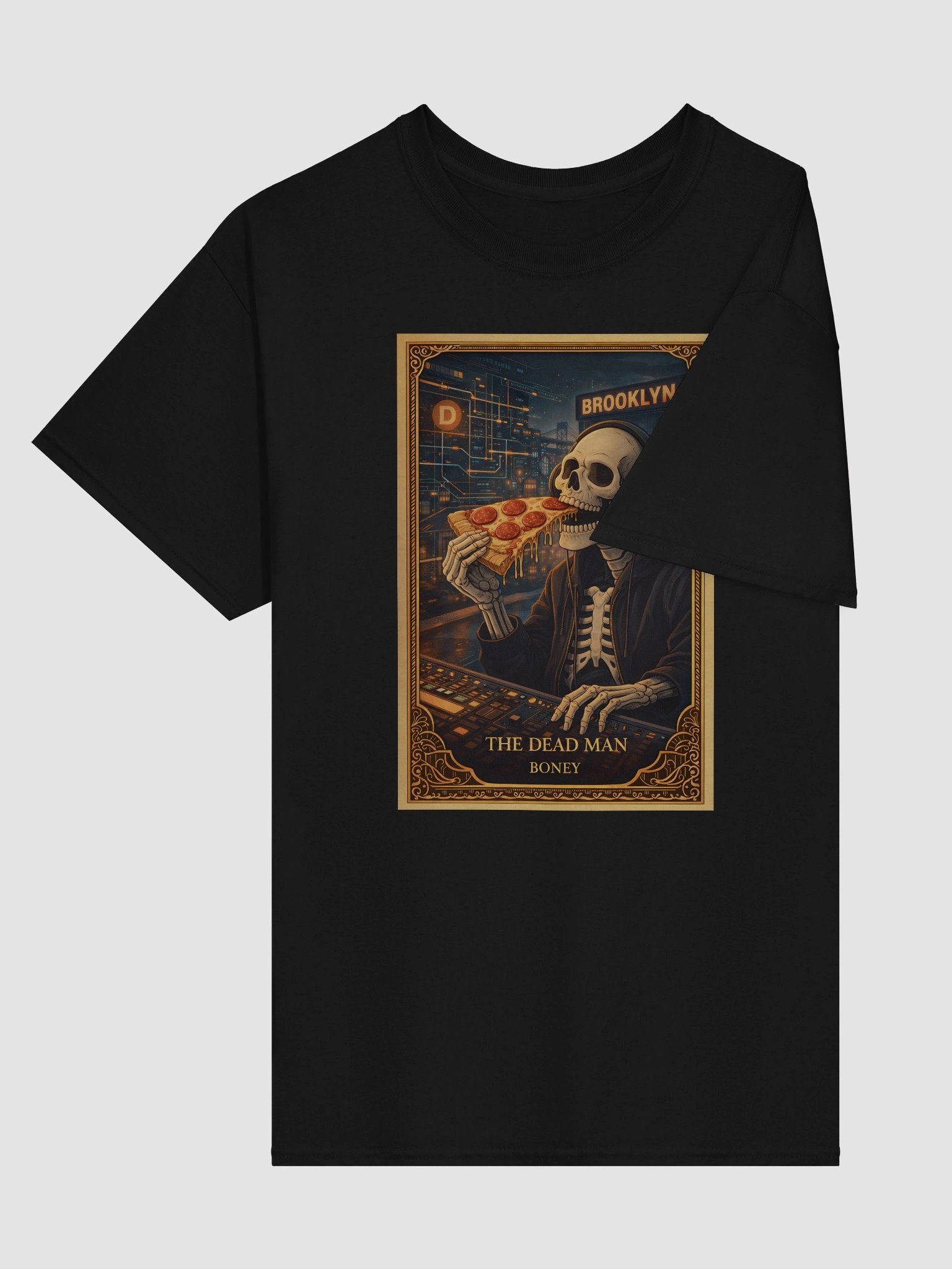 Tarot Card Shirt- Boney - Lunch Therapy on the back - Unisex Ultra Cotton Tee product image (39)