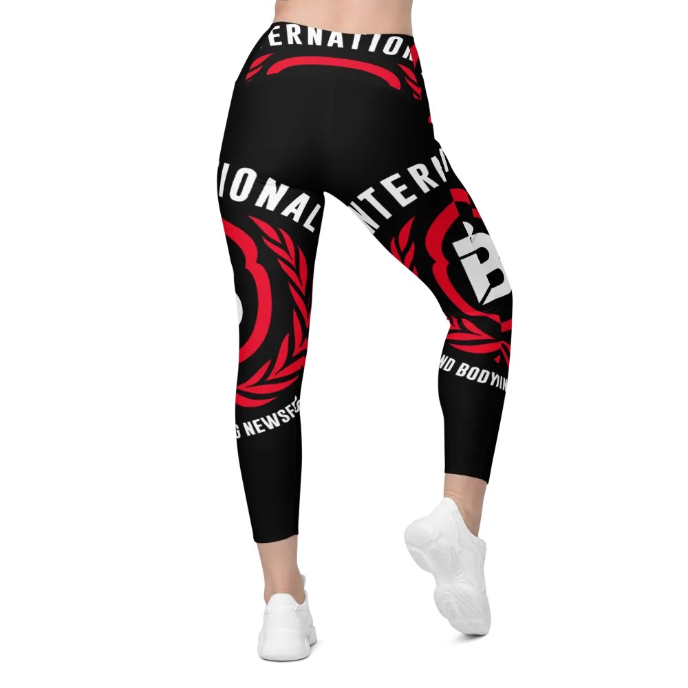 IFBNewsfeed.Org's All-Over Print Crossover Leggings with Pockets product image (2)
