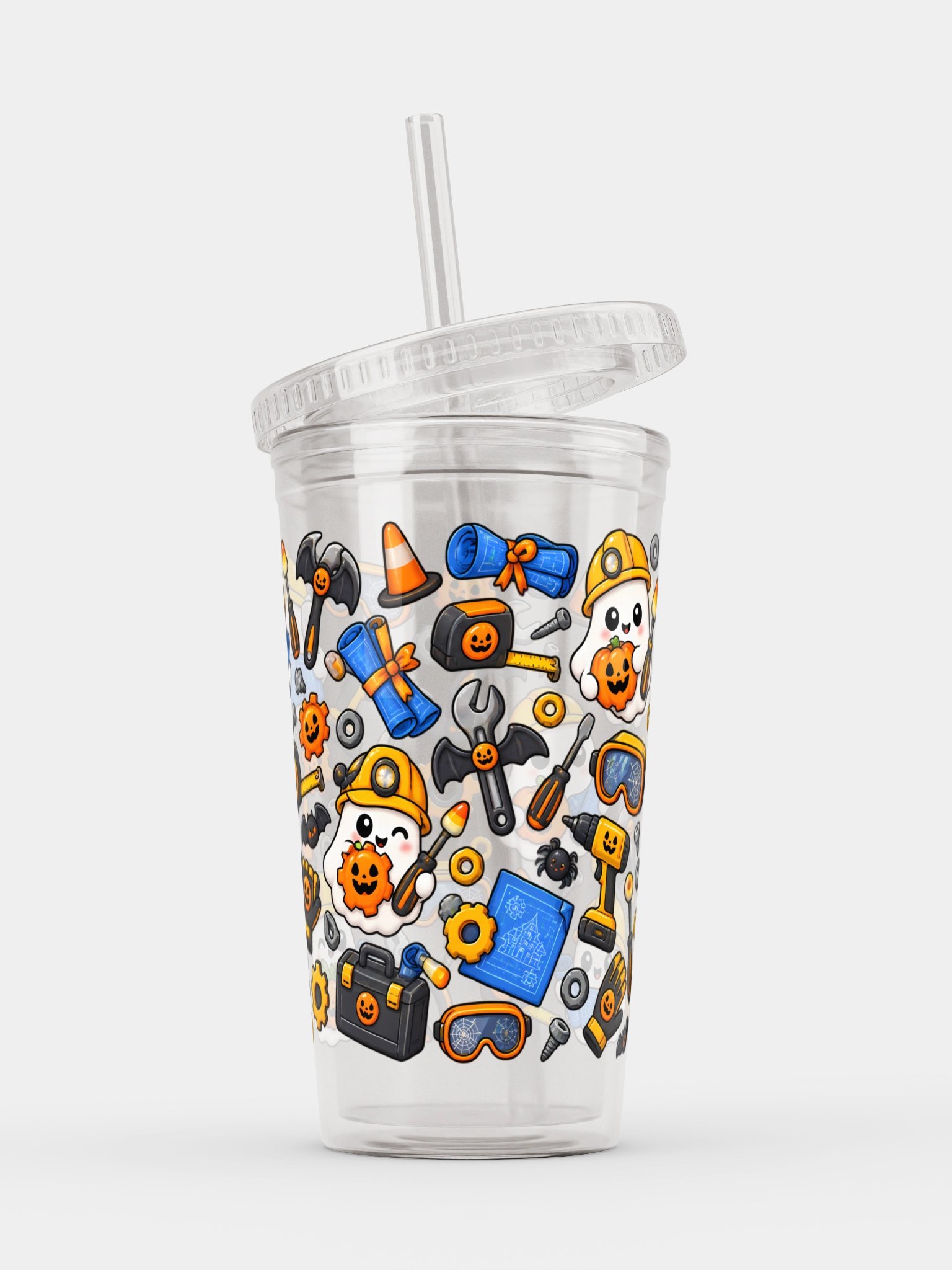 Halloween X Engineer Mashup Clear Wall Tumbler 16 Oz (473 ml) product image (3)
