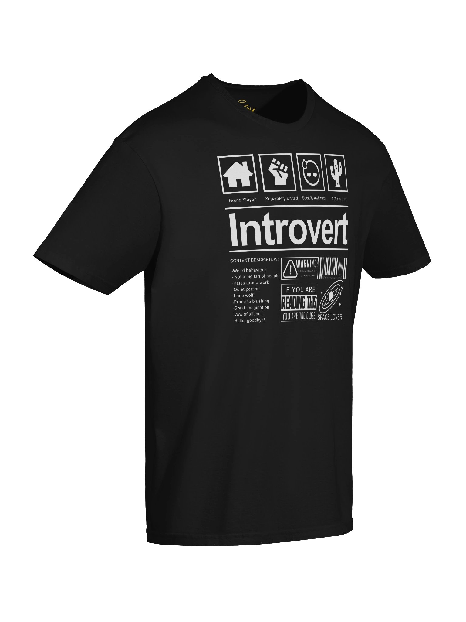 Introvert’s Warning Label Tee product image (46)