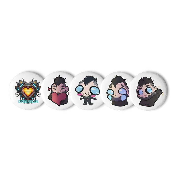 Cybersijn Heart and Goober Badge Pack product image (3)