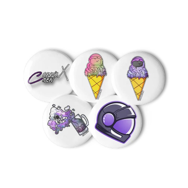 Reflective Helmet Pin Button Set product image (3)