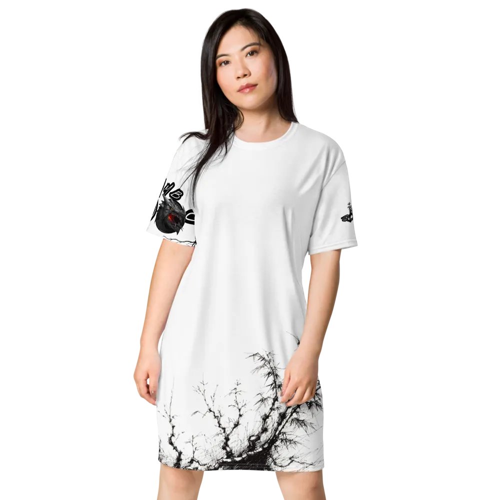 Bamboo Print T-Shirt Dress product image (3)