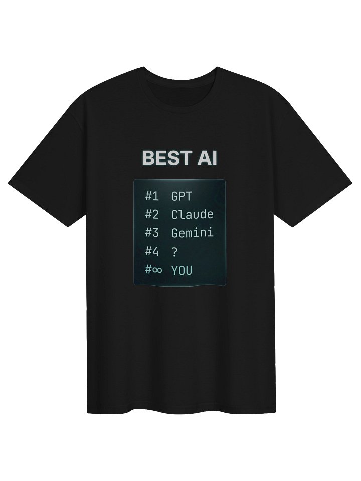BEST AI | Minimal AI Leaderboard Meme T-Shirt product image (7)