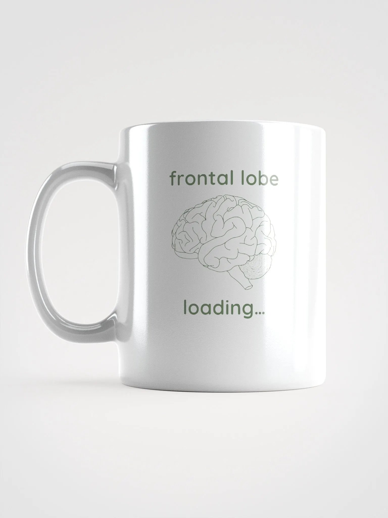 frontal lobe loading... mug (sage) product image (16)