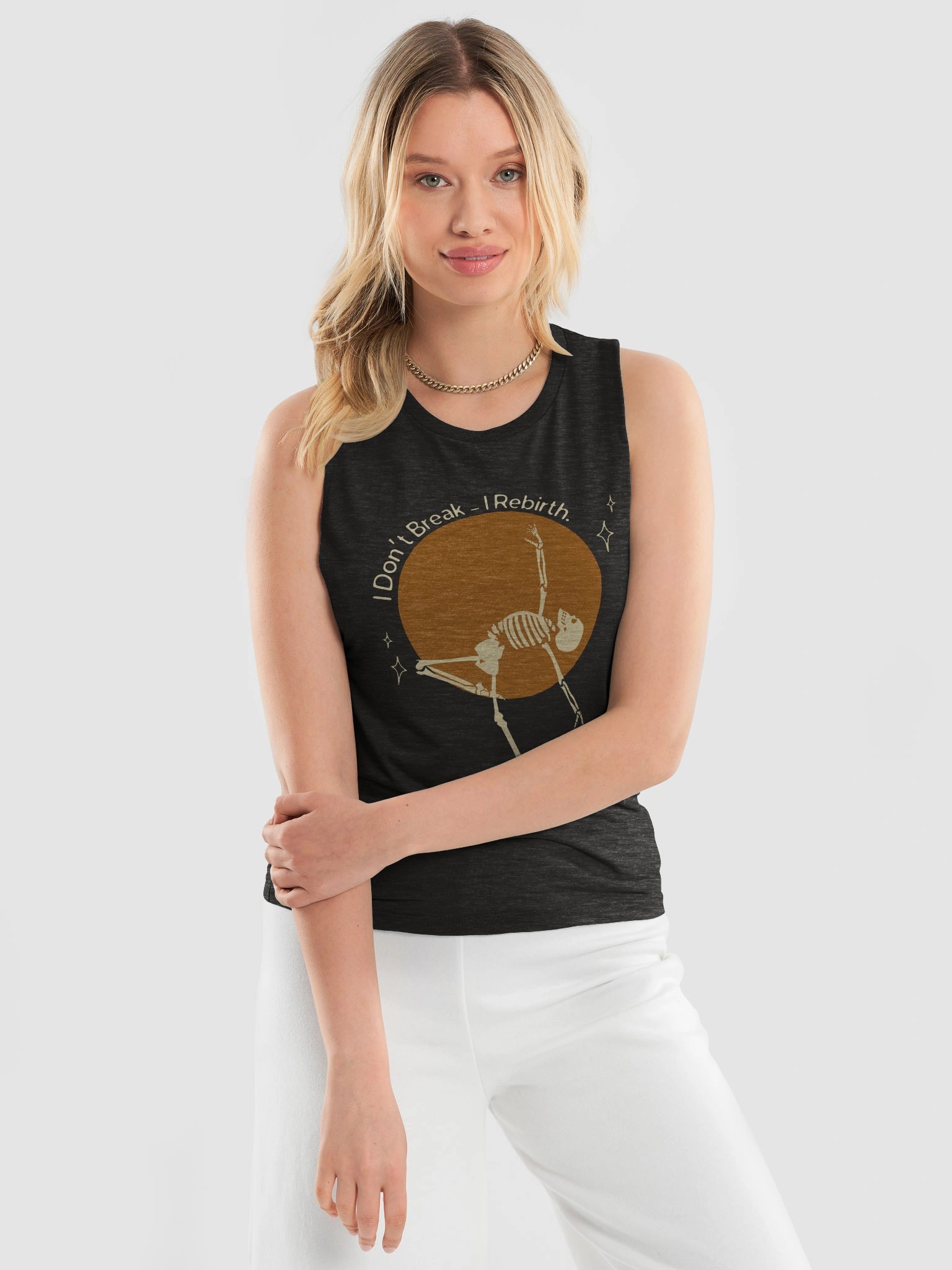 Women's Flowy Tank Top - I don't break I rebirth product image (3)