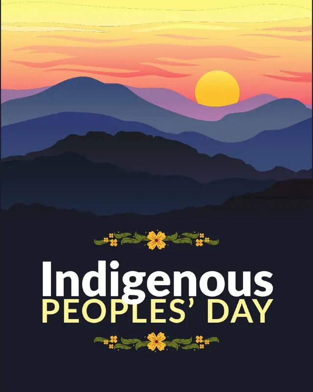 Today, on Indigenous Peoples’ Day, we honor the histories, living cultures, and contributions of Indigenous peoples. We celebrate their resilience and recognize their sovereignty and right to self-determination. May we continue to listen, learn, and uplift Indigenous voices throughout the year. #IndigenousPeoplesDay #IndigenousVoices