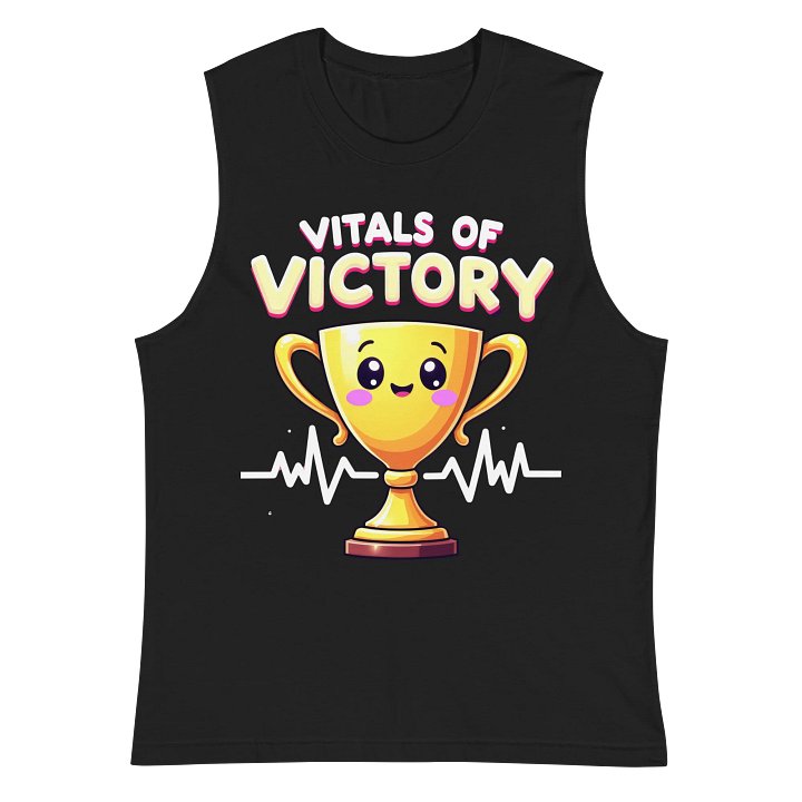 heartbeat trophy, Kawaii Vital Victory Trophy Muscle Tank product image (2)