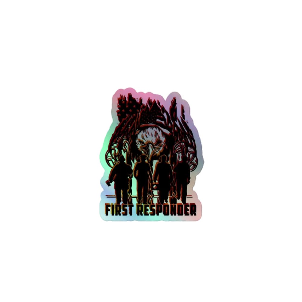 First Responder Heroes Holographic Sticker Set product image (1)