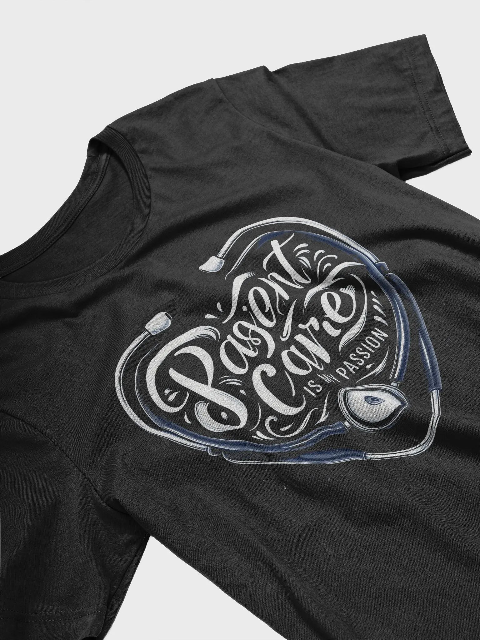 Passion for Patient Care Heart Stethoscope T-Shirt product image (23)