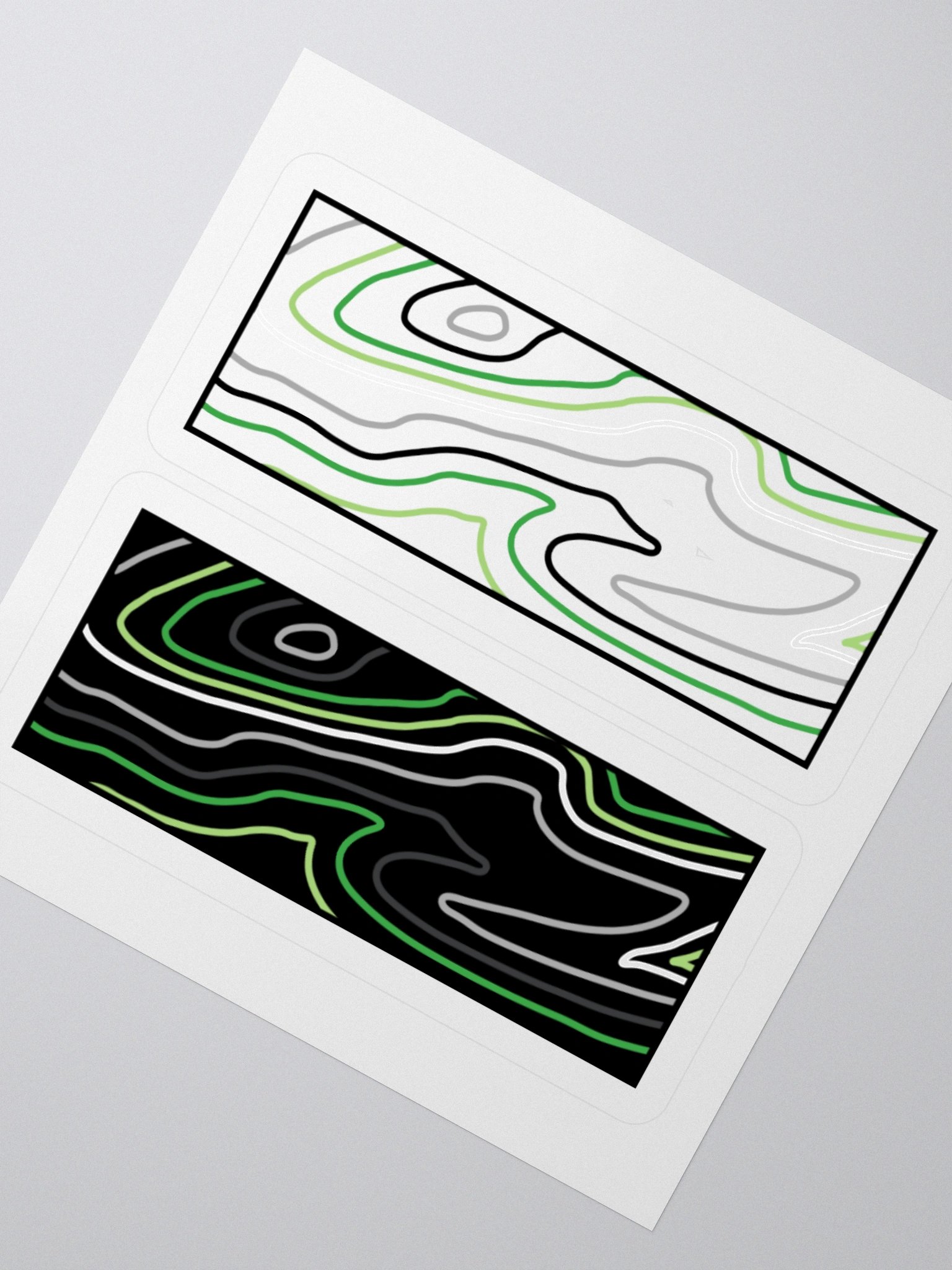 Topographic Pride- Aro Sticker product image (2)