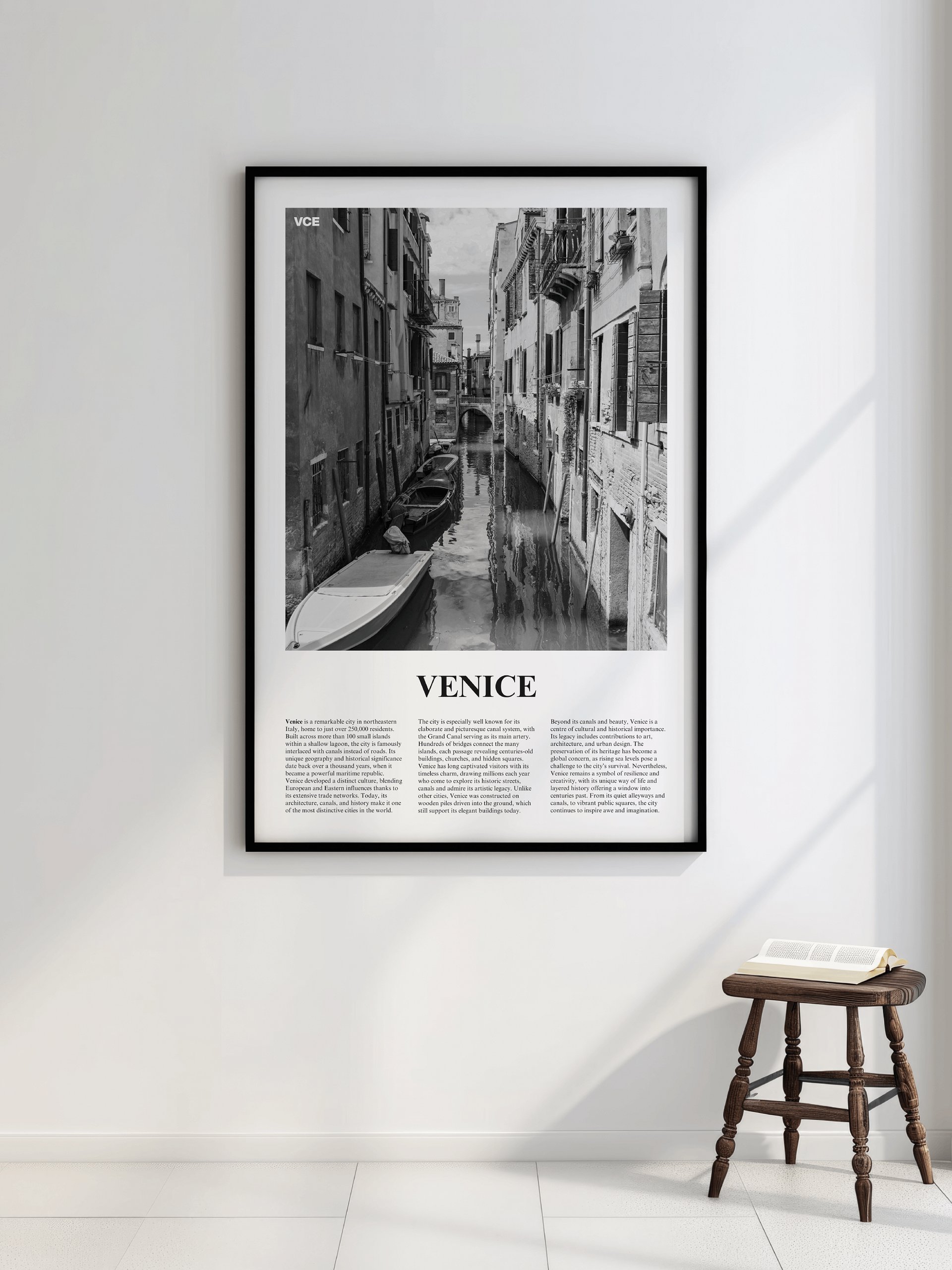 Venice 03 Newspaper Poster | Framed product image (2)
