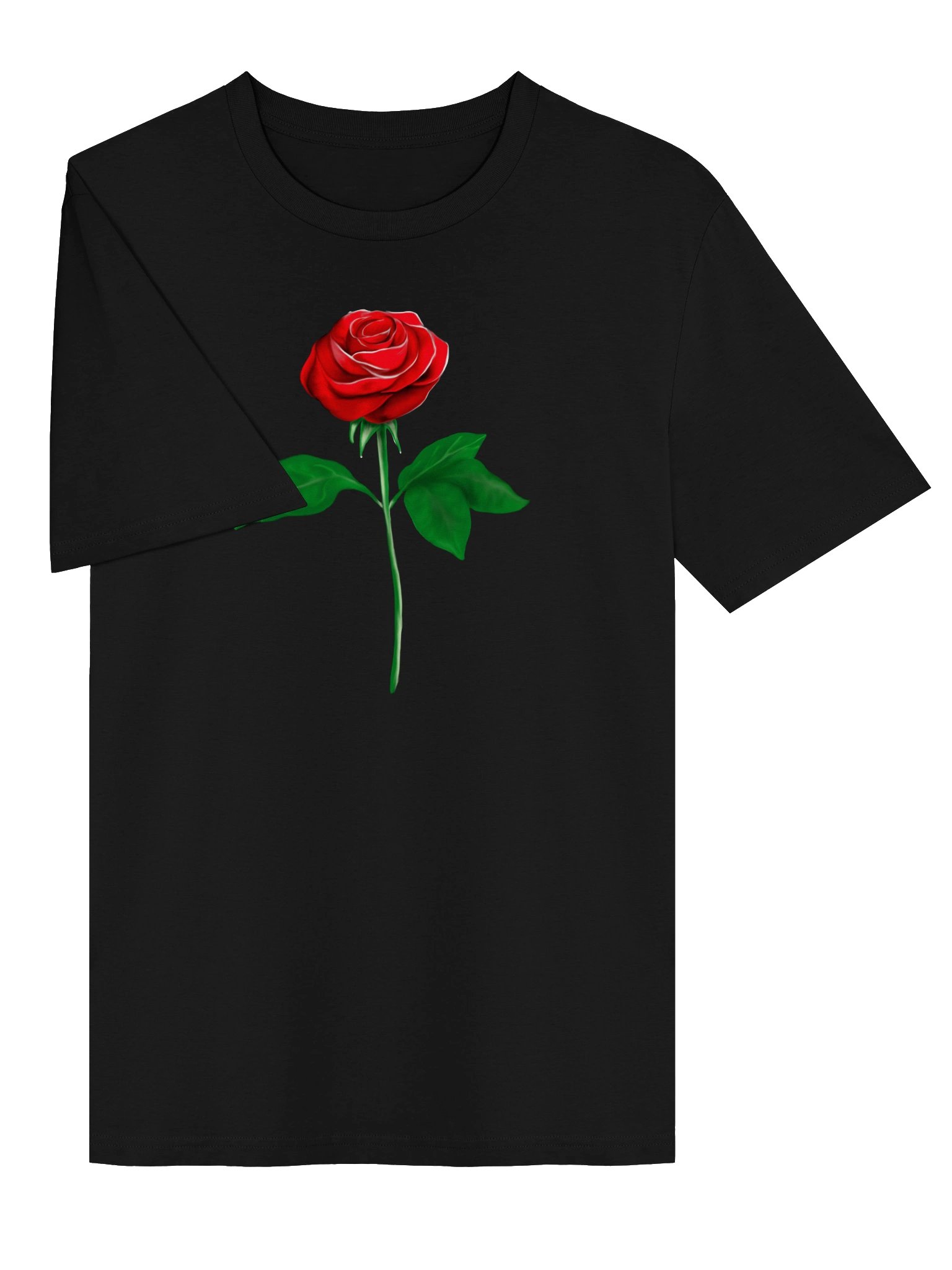 "Single Rose" T-Shirt. Unisex Stanley/Stella Organic Ribbed Neck T-Shirt product image (2)