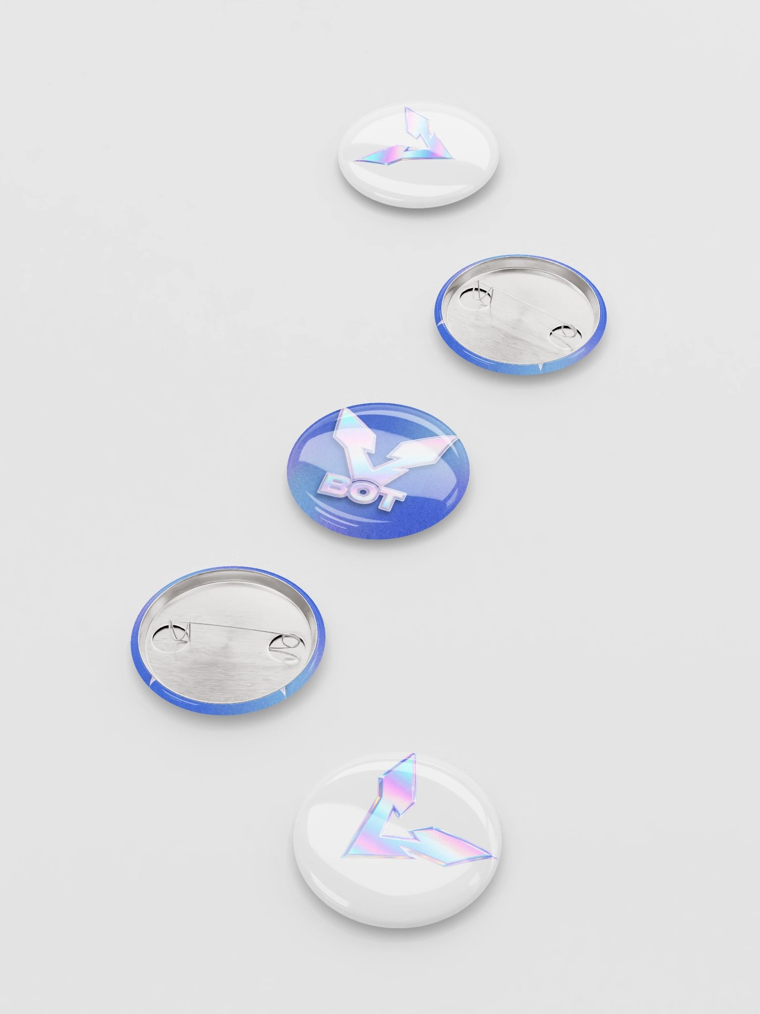 Pastel V Emblem Pin Buttons product image (7)