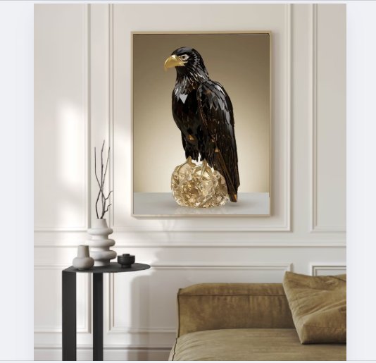 Crystal Eagle Sculpture Wall Art product image (7)