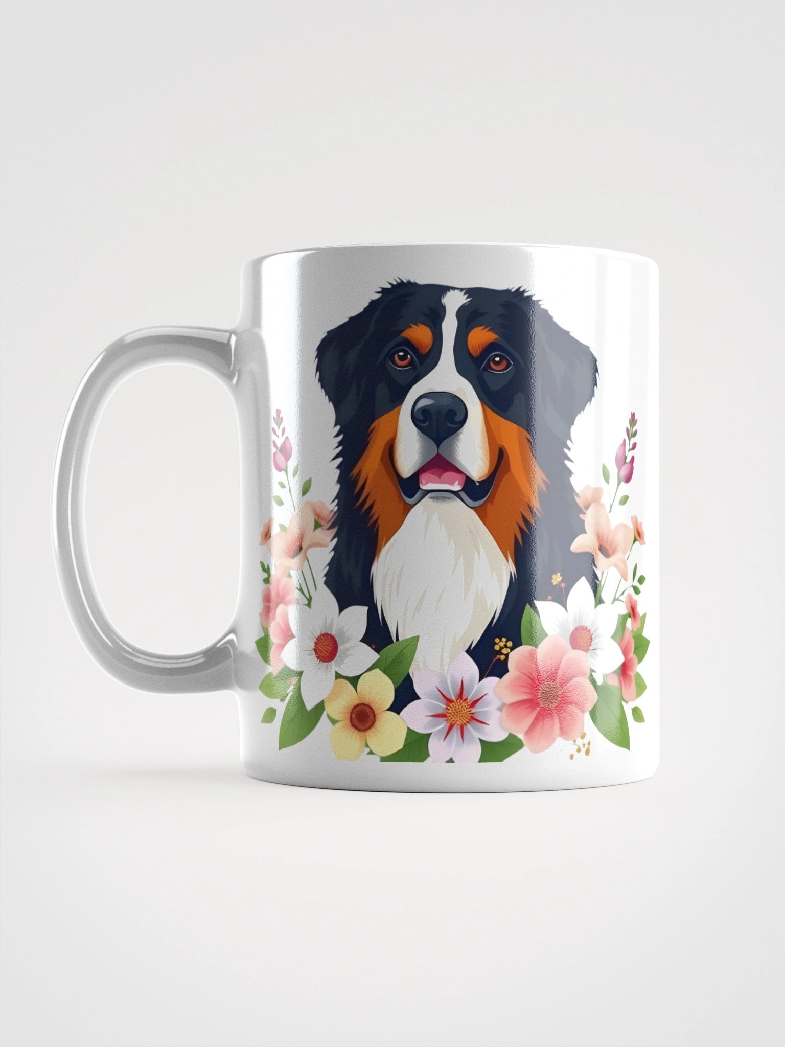 Floral Bernese Mountain Dog Mug product image (16)