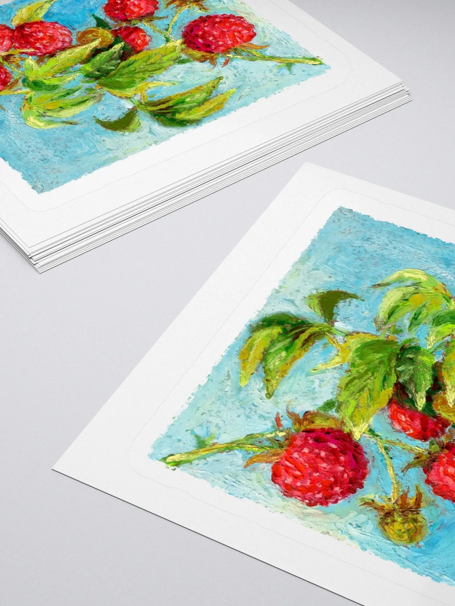 Raspberries illustration sticker product image (1)