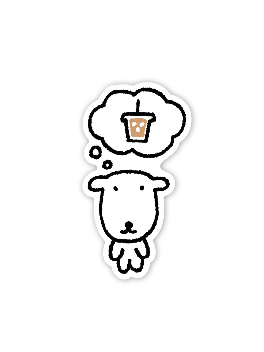 Thinking About Coffee Sticker product image (2)