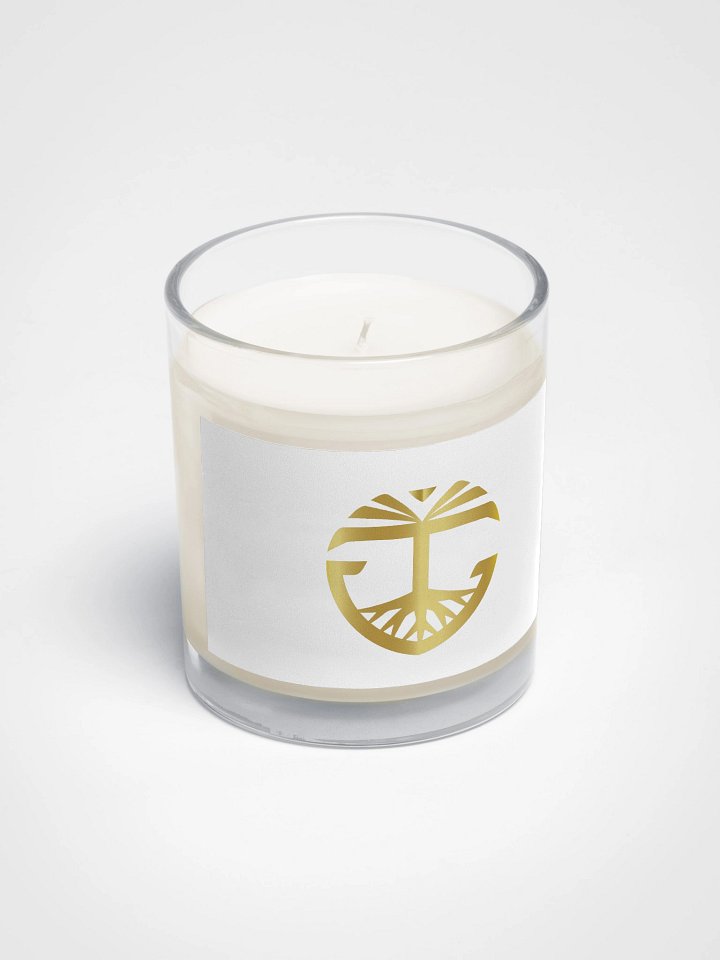 Soy Wax Candle In A Clear Glass Jar product image (2)