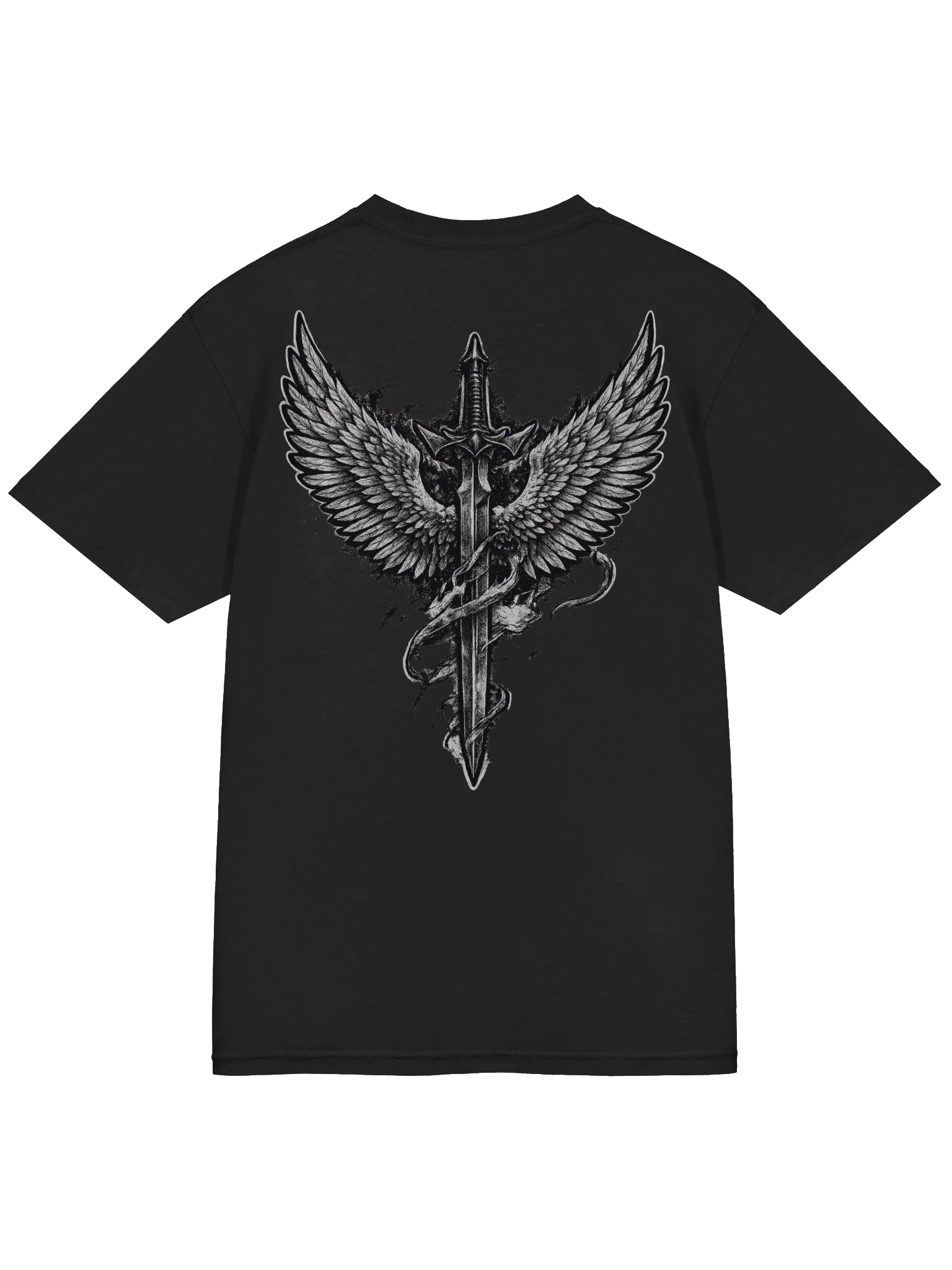 Edgy Sword Graffiti Cotton Tee product image (4)