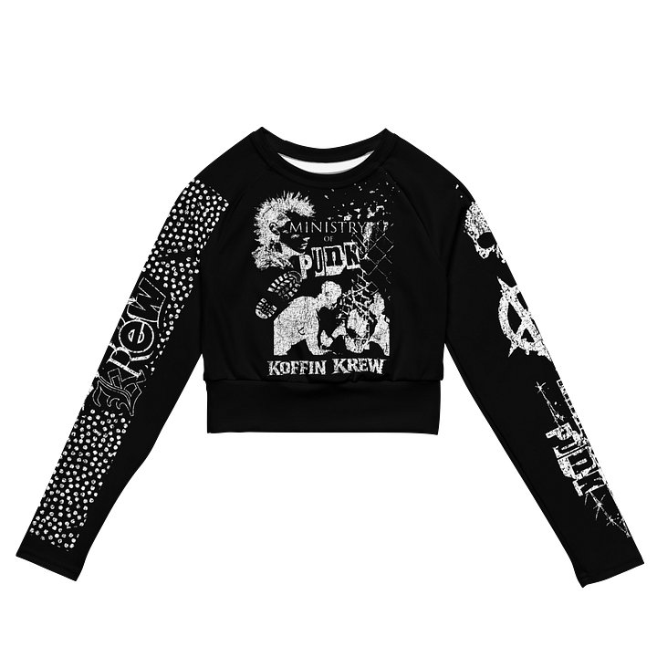 Ministry Of Punk Womens L/S Crop Top product image (1)