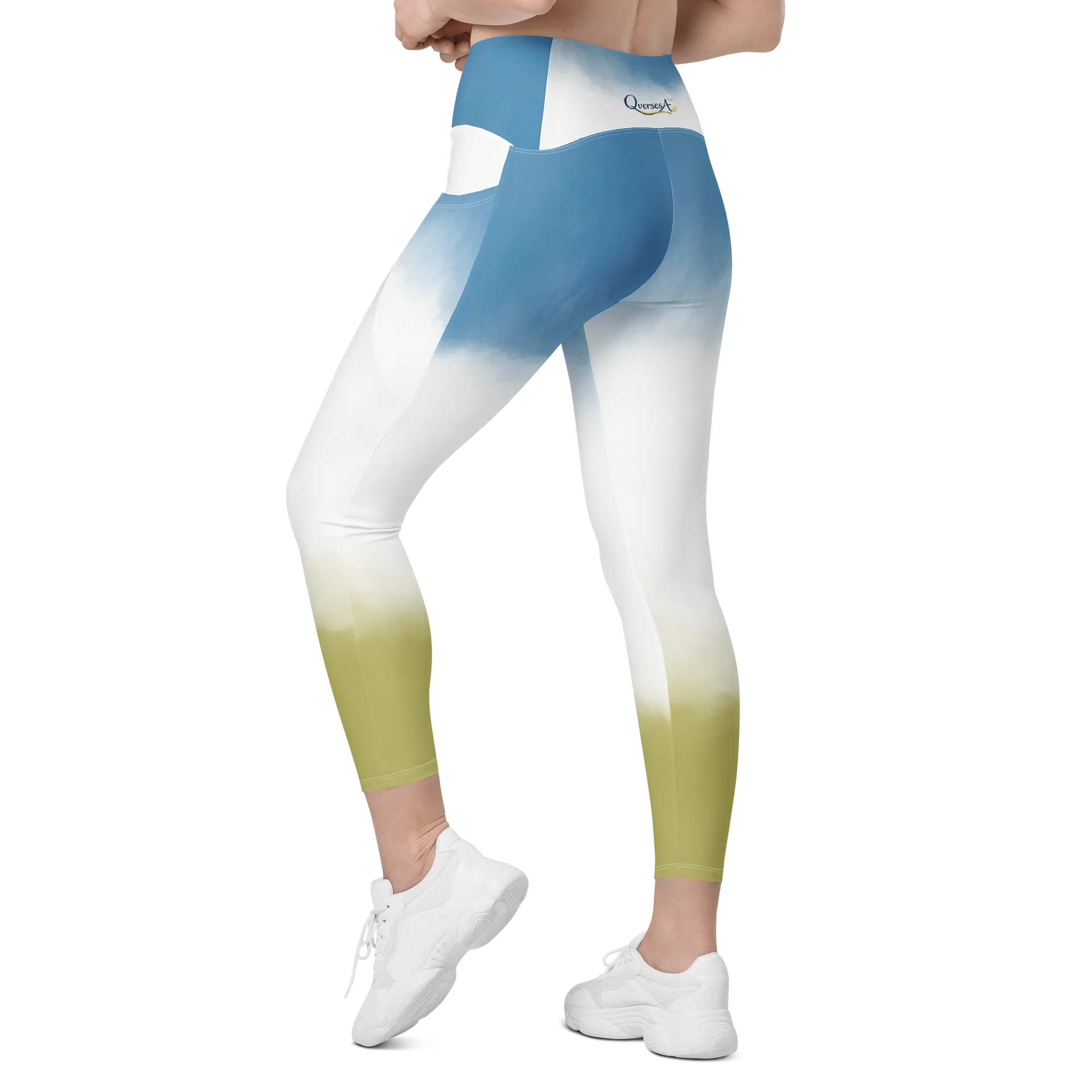 Light Blue green Leggings with Pockets product image (6)