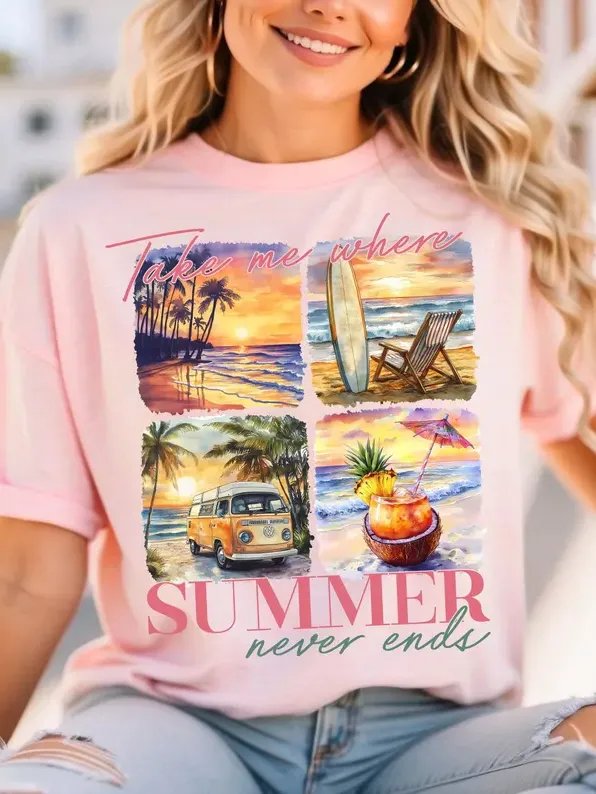 Women's Supersoft Relaxed-fit T-Shirt Summer Graphic product image (2)