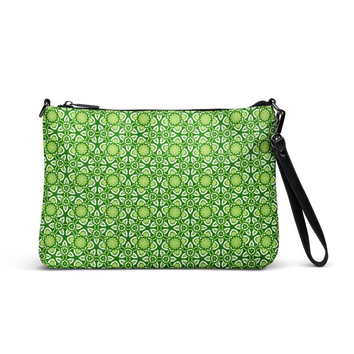 Symmetrical Green Floral Crossbody Bag product image (2)