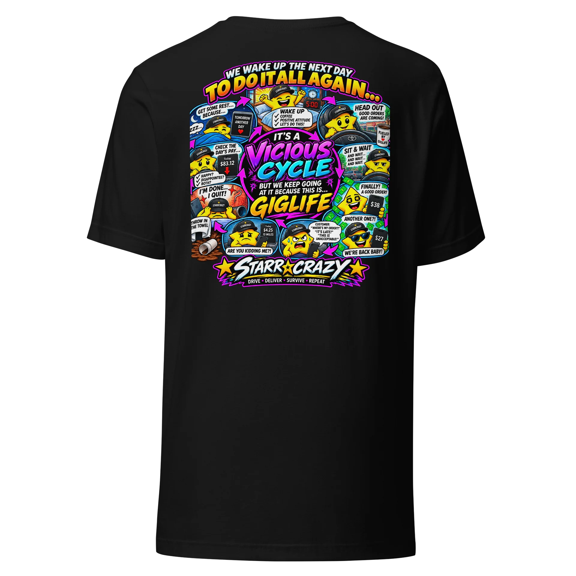 StarrCrazy Giglife – The Vicious Cycle Tee product image (5)